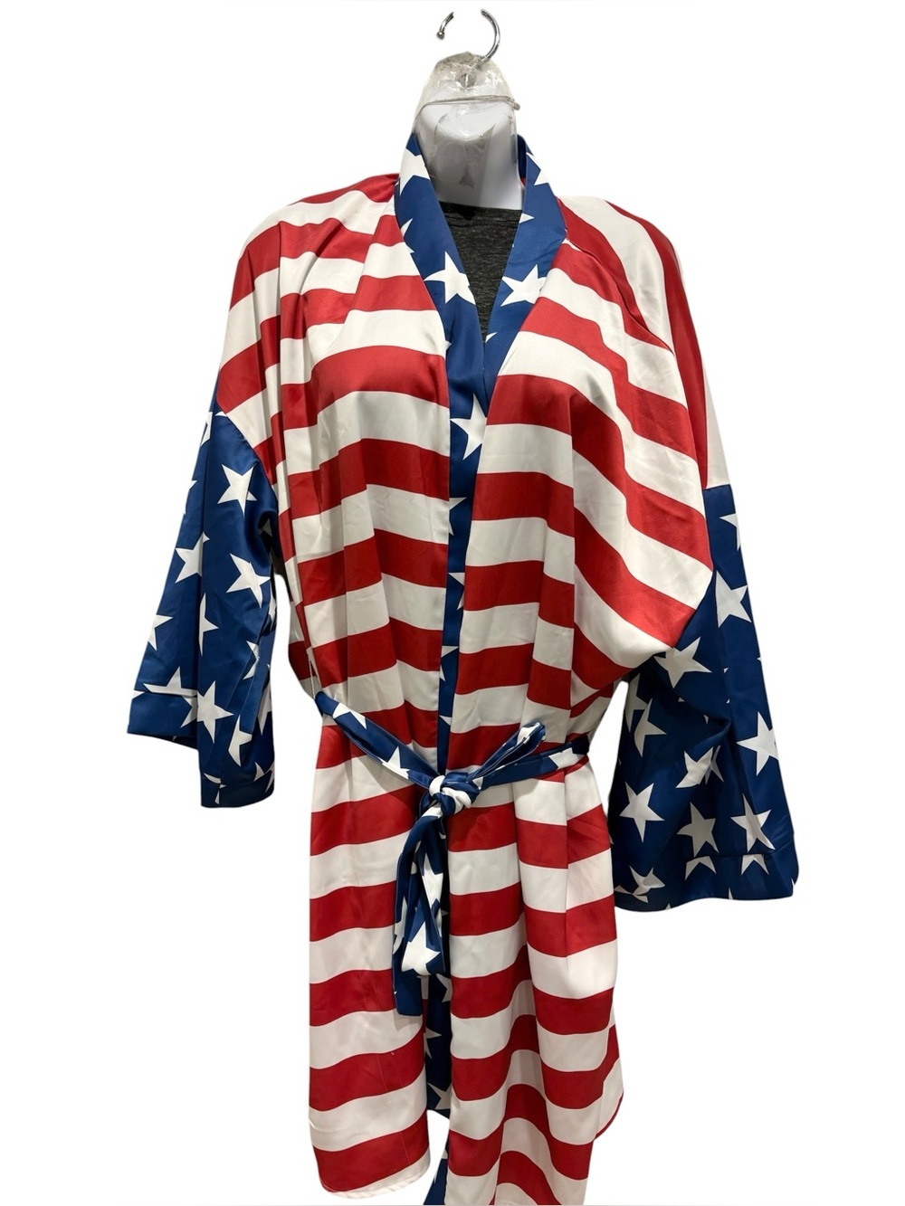 SHINESTY American Flag Kimono Robe ‘Merica World Cup July 4 USA S/M